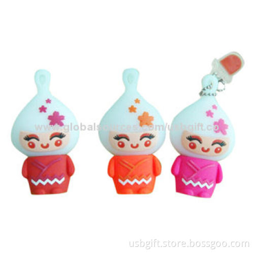 USB flash memory, cute custom 3D USB, 2GB capacity, OEM orders are welcome